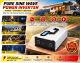 5000W Pure Sine Wave Inverter 48V 60V 72V Three‑Voltage In One Auto Voltage Recognition Solar Power Inverter - ViatRover