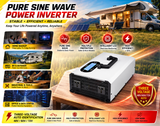 5000W Pure Sine Wave Inverter 48V 60V 72V Three‑Voltage In One Auto Voltage Recognition Solar Power Inverter