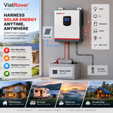 Hybrid Solar Inverter 3500‑24VOff‑Grid Pure Sine Wave with MPPT WiFi